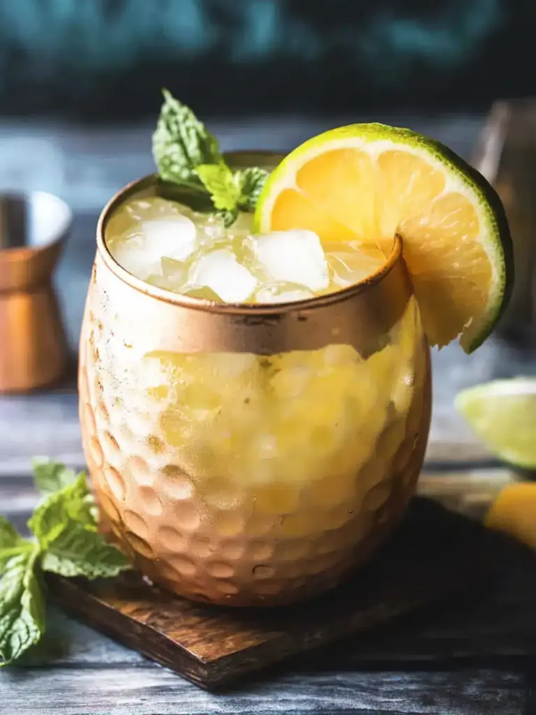 mango mule mocktail - featured image